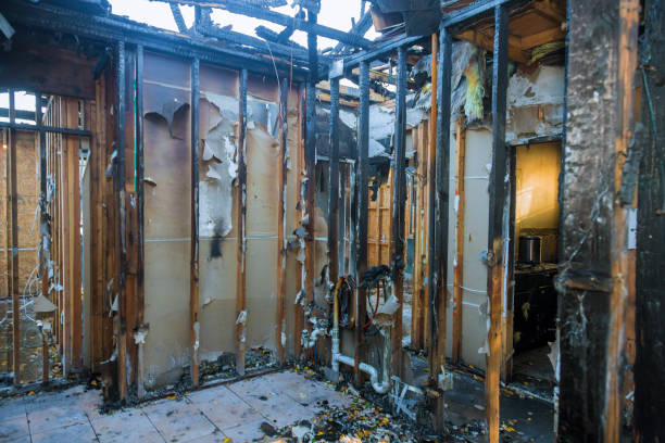 Professional Emergency Fire Cleanup technician working in Columbia, KY
